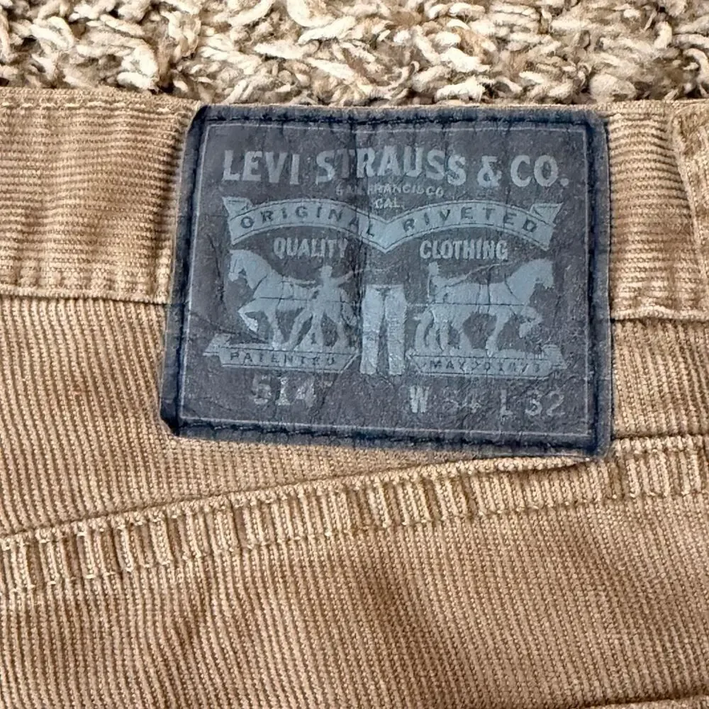 Levi's 501 Straight Leg Corduroy Jeans